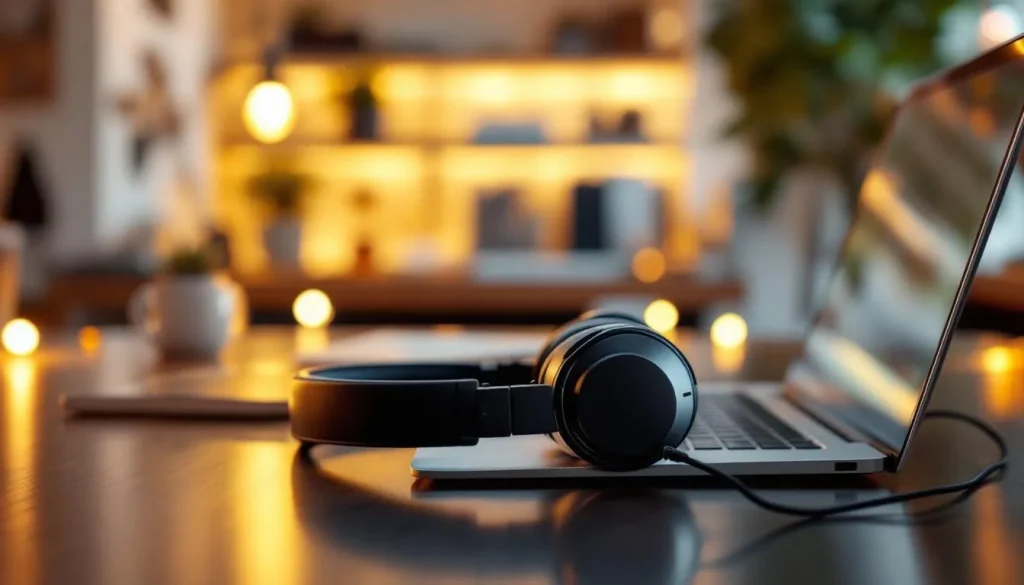Espace de coworking moderne et apaisant avec des tables, des chaises confortables et des plantes vertes.